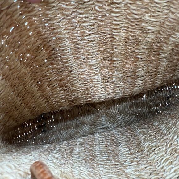 Esprit Vintage Jute Natural Bag Handle Summer Cottage Leather Handle - Picture 10 of 10